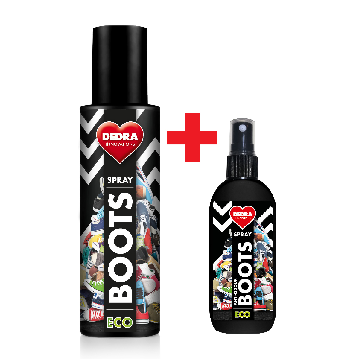 Zestaw 1+1 GRATIS EKO pochaniacz zapachw z obuwia ECO BOOTS SPRAY 250 + 100 ml