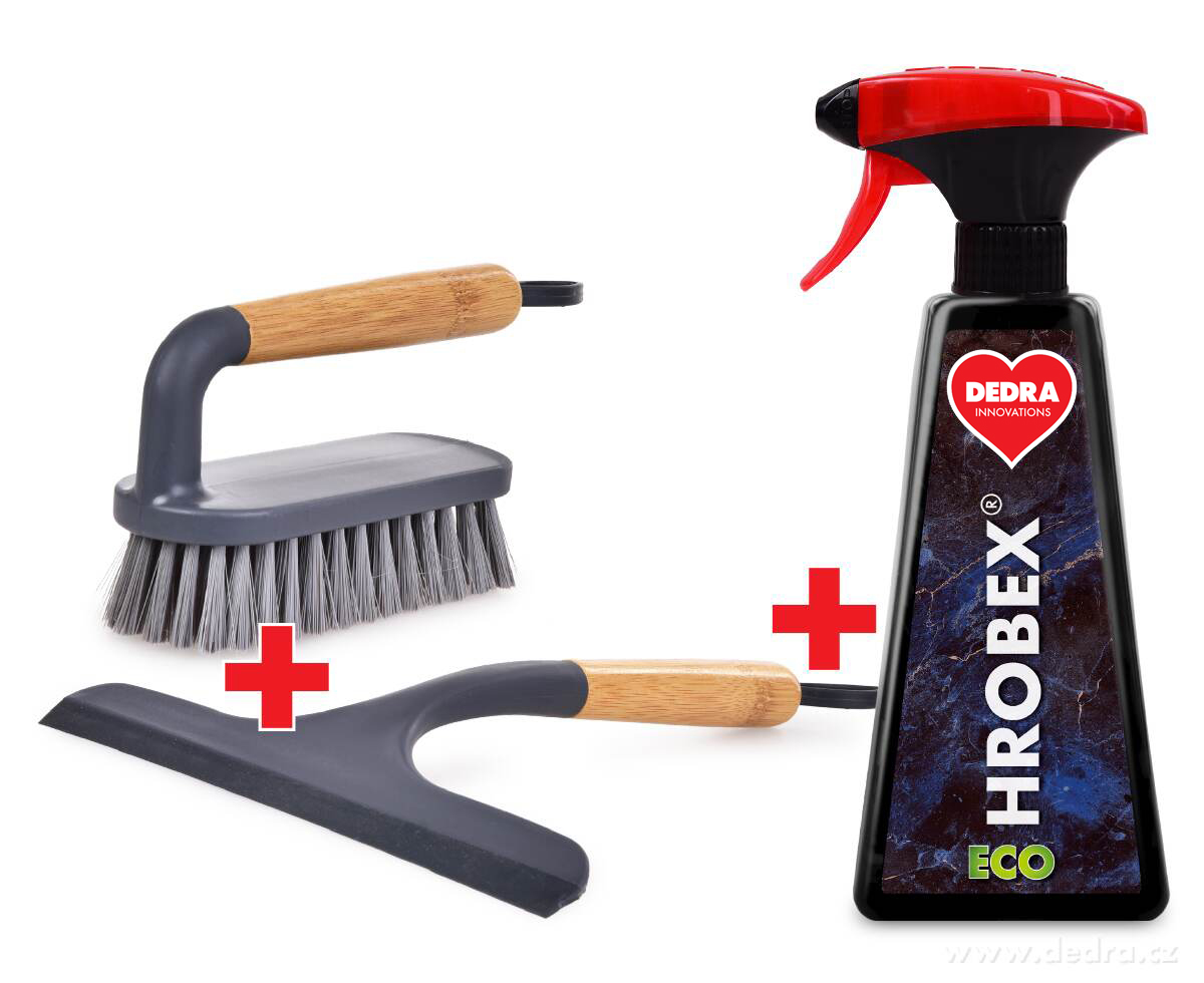 Levně HROBEX 2+1 ZDARMA | Čistič, kartáč a stěrka na údržbu pietních míst