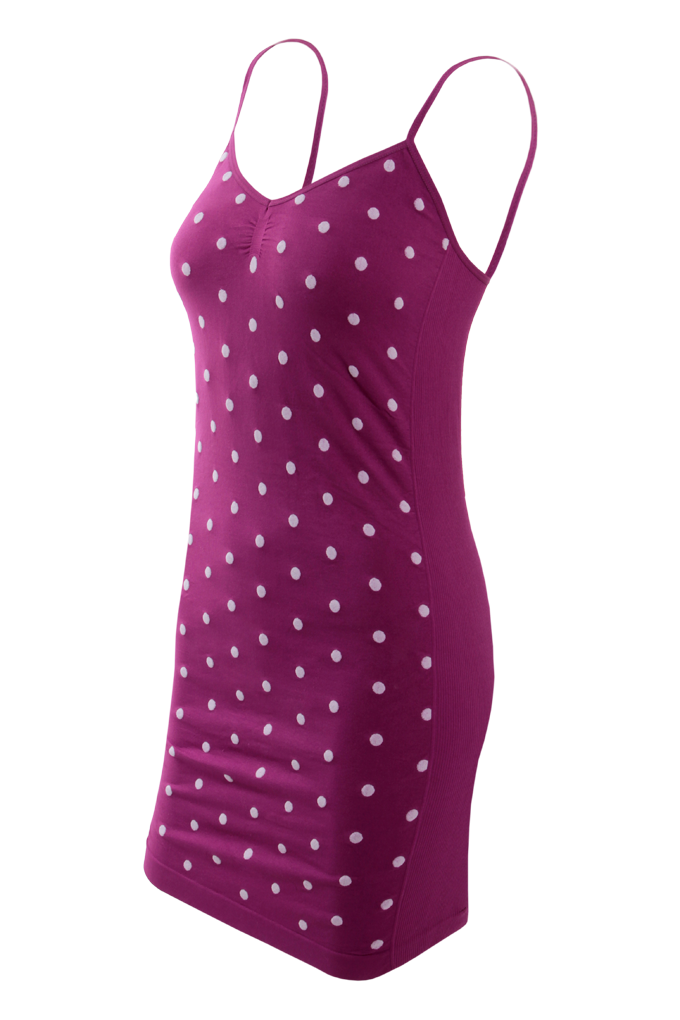 SALEENA levandulové, ramínkové mini šaty