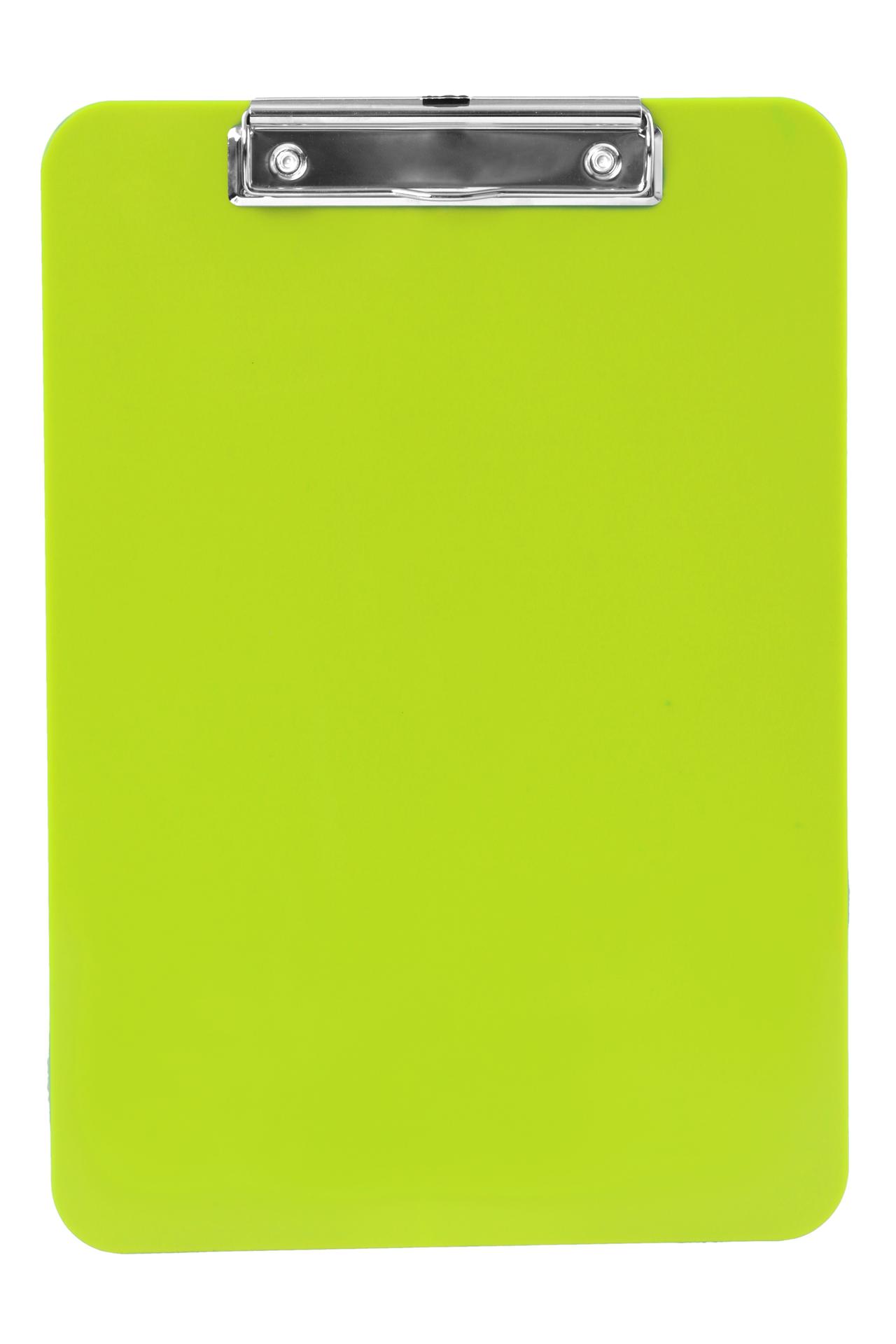OFFICE | Podkładka z klipsem na dokumenty A4 | twardy plastik | zielona
