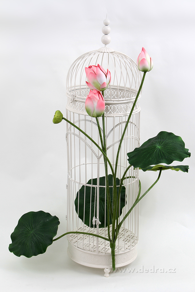 DA8574-Lotosové súkvetia XXL ružové ateliérová kvetina