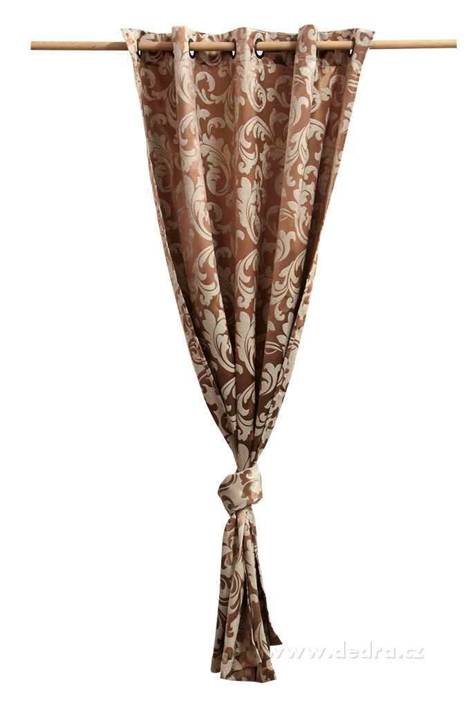 DA10303-Jacquard ornament žakárové tkaný záves bronzový