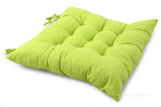 Poduszka na krzeso, pikowana zielona