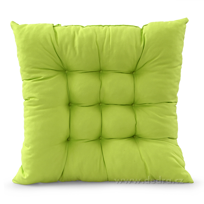 DA8698-Sedák prešívaný na stoličky a kreslá polstrovaný zelený