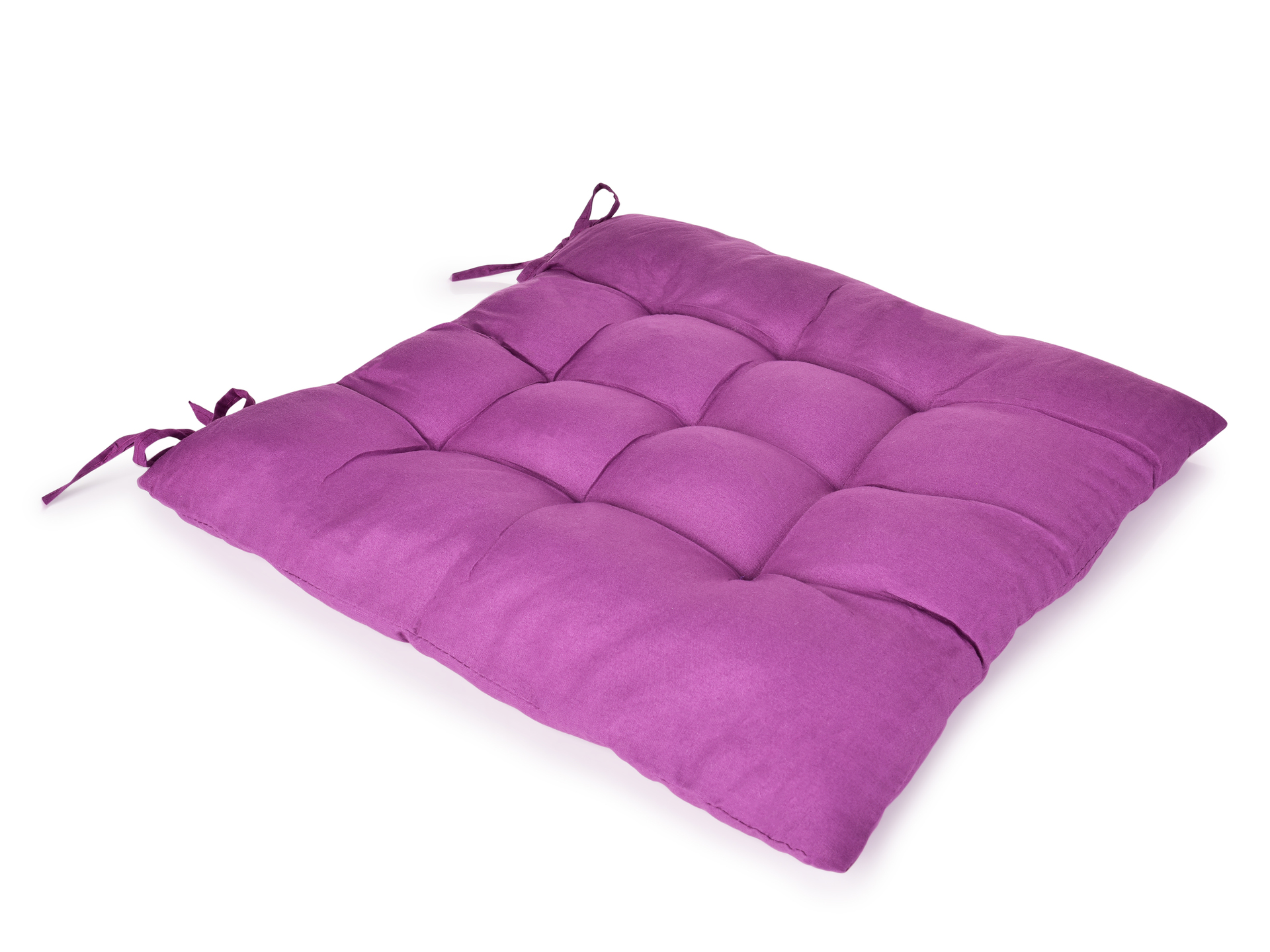Poduszka na krzeso, pikowana fioletowa