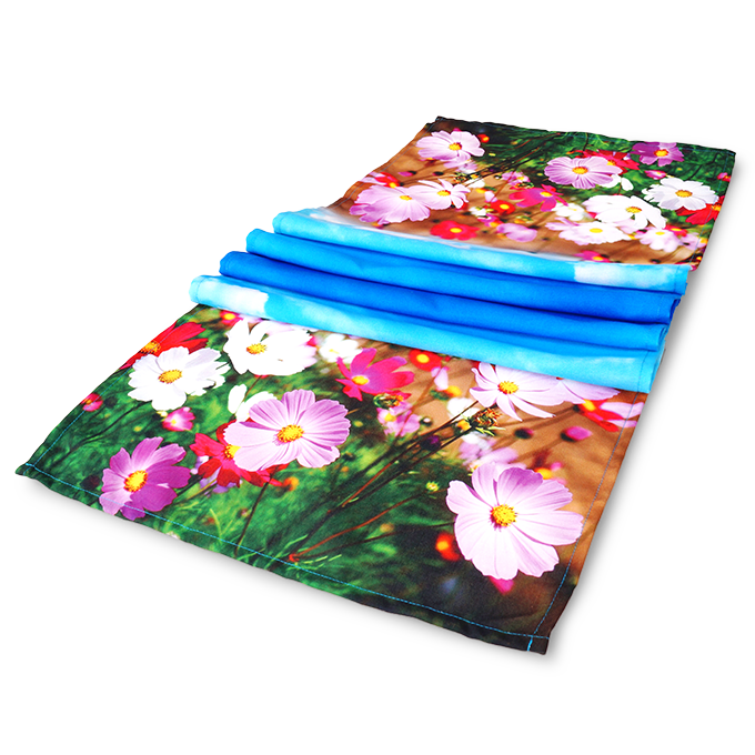 DA89921-Kvetinový behúň na stôl lúčne kvety 40 x 150 cm