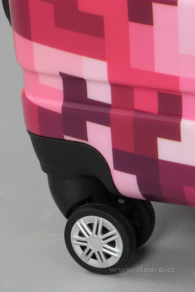 Kufr menší, pink tetris