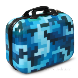 Walizka podrczna mniejsza BLUE TETRIS 32 x 14 x 24 cm