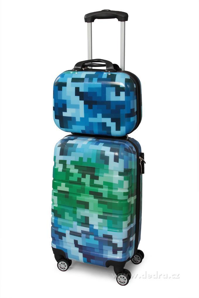 Kufr p��ru�n� v�t�� blue tetris 37 x 17 x 30 cm 