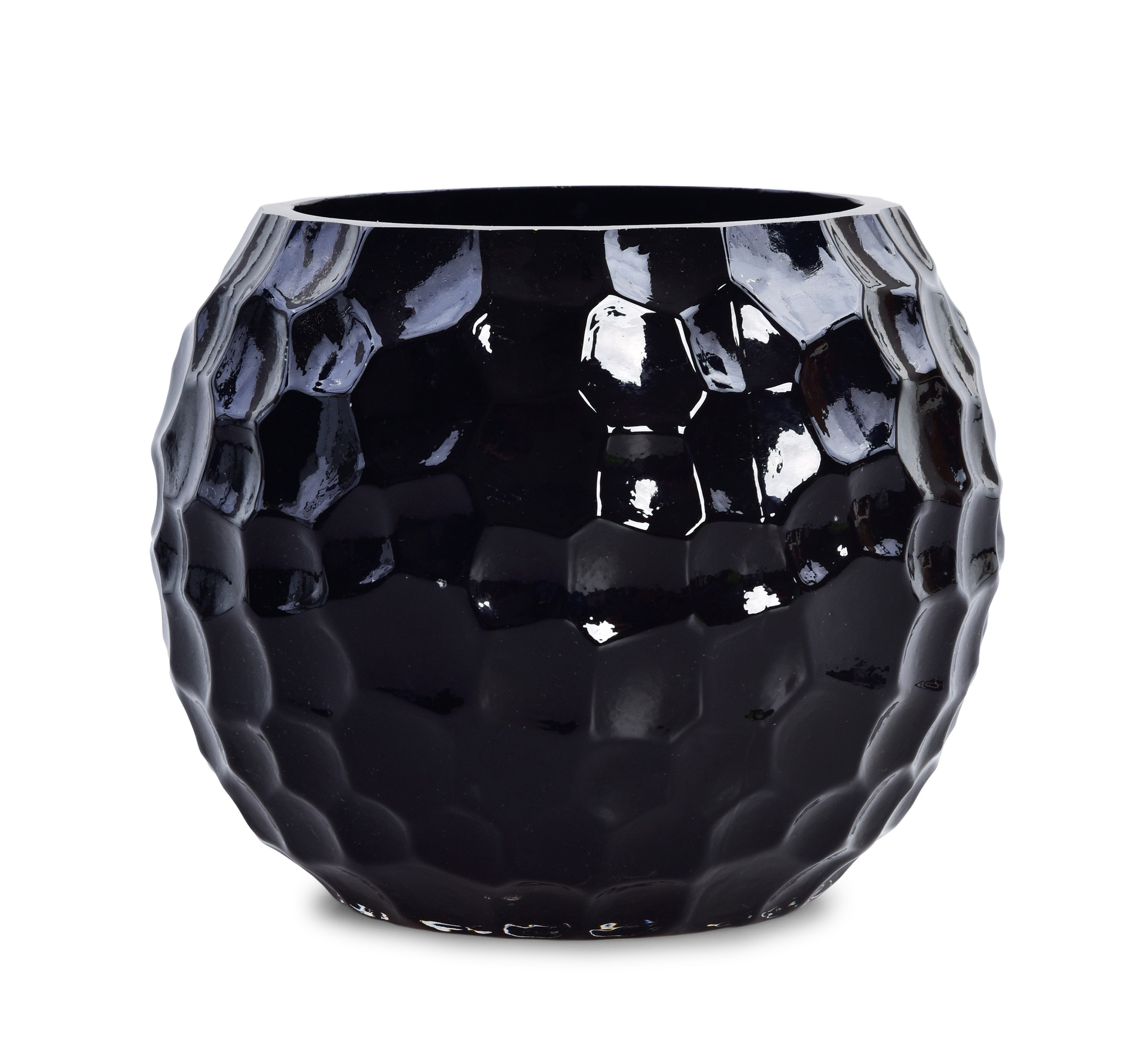 DA93382-Sklenená váza / svietnik čierny