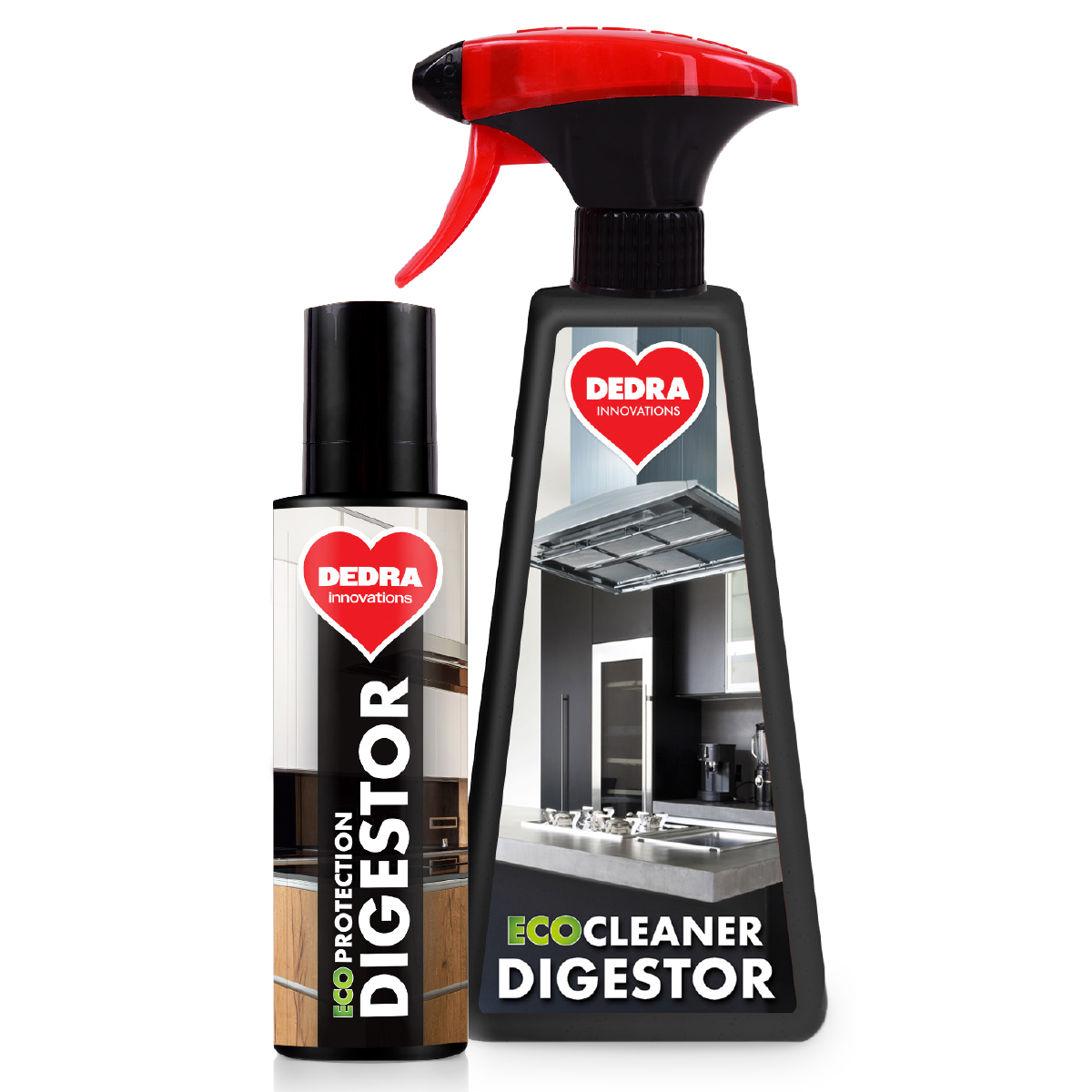 DIGESTOR SET | rodek do czyszczenia okapu i pochaniacza pary + spray impregnujcy 500 ml + 200 ml