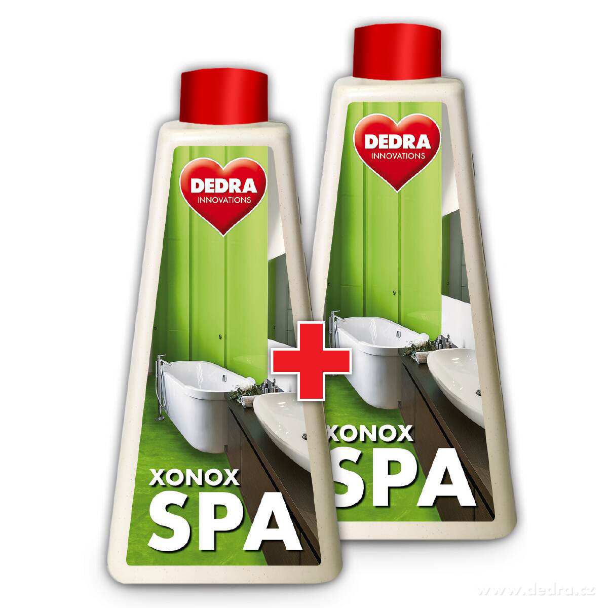 2 szt. Intensywny spray do czyszczenia łazienki XONOX SPA opakowanie uzupełniające, bez spryskiwacza 500 ml + 500 ml