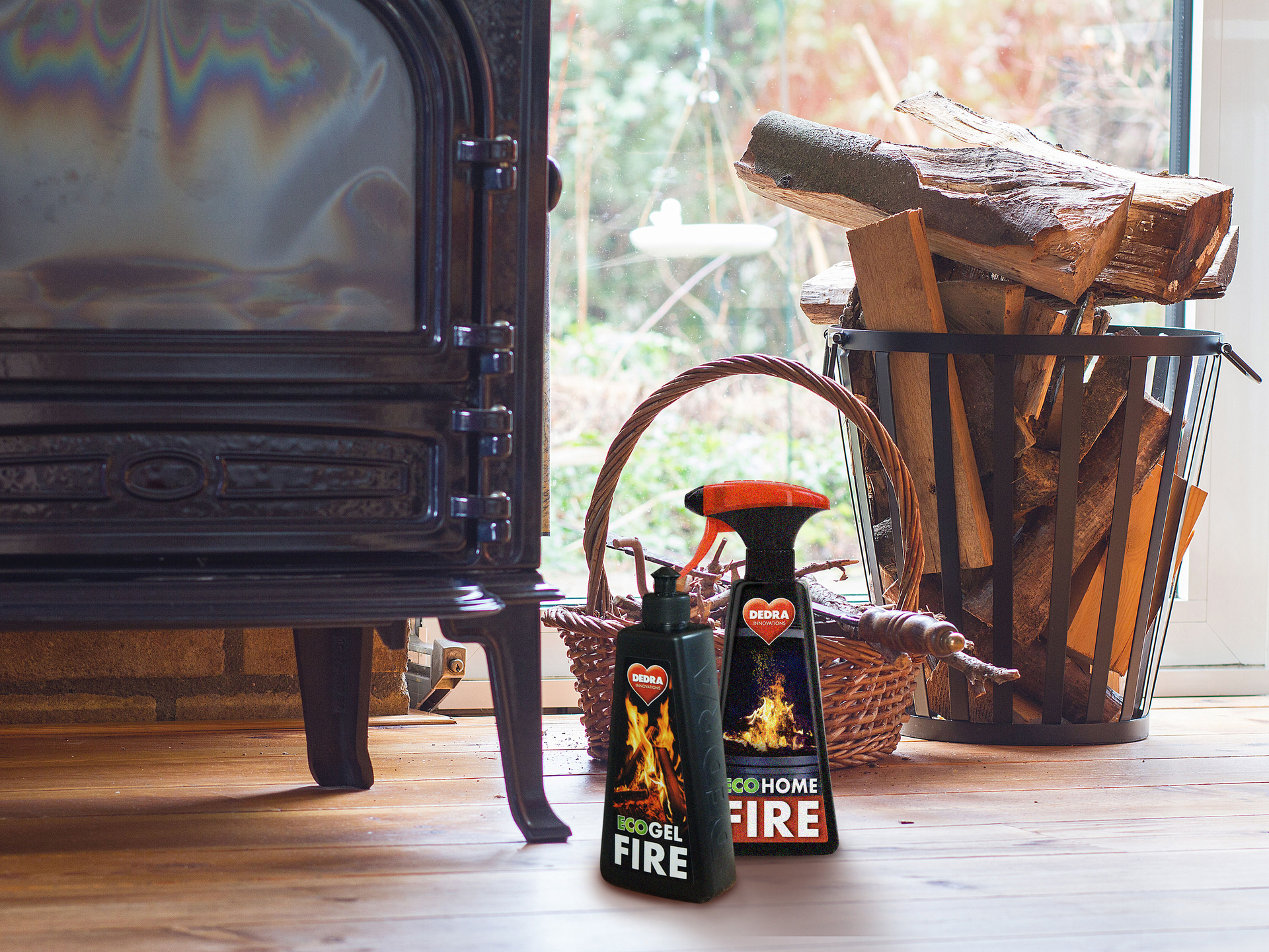 HOME FIRE extra silný čistič skiel krbov a kachlí