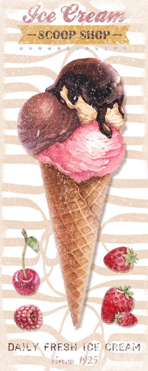 Obraz na plátně, digitální tisk Ice cream
