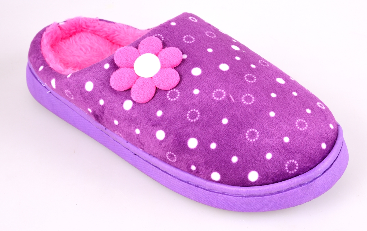 FC19561-Hrejivé papuče KIKISTAR® domáci, vo fialovo ružové