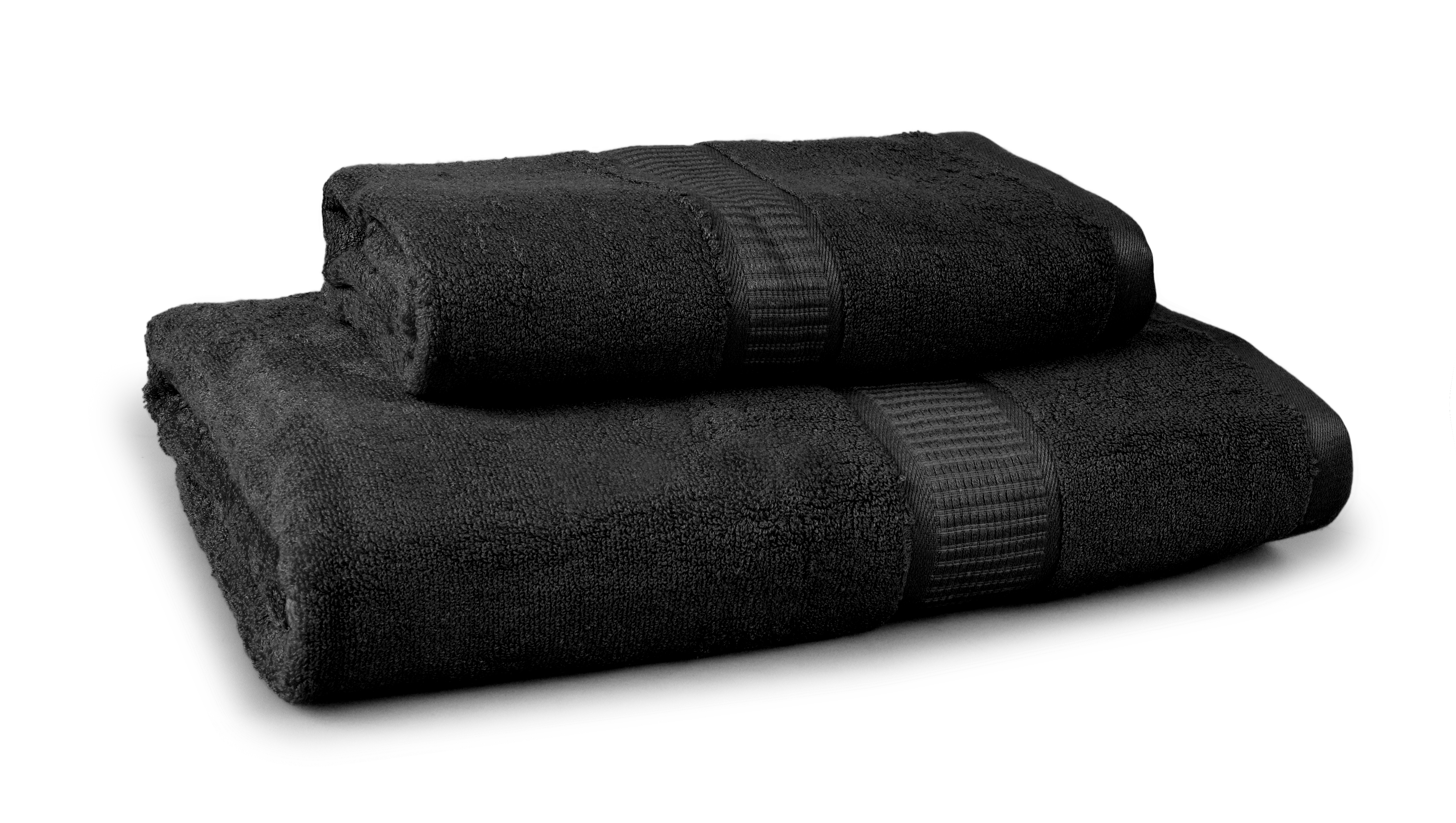 FC17016-BAMBOO veľký uterák s elegantnou bordúrou čierny