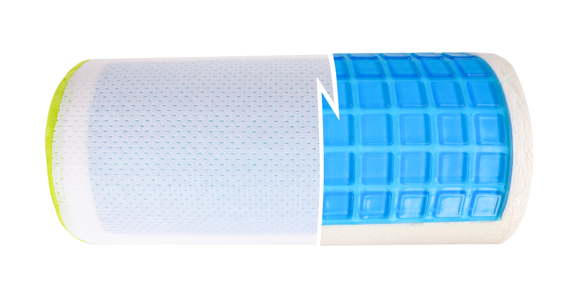 Levně ANATOMIXX® GEL | polohovací polštář s chladivou gelovou zónou | pro úlevu zad & nohou