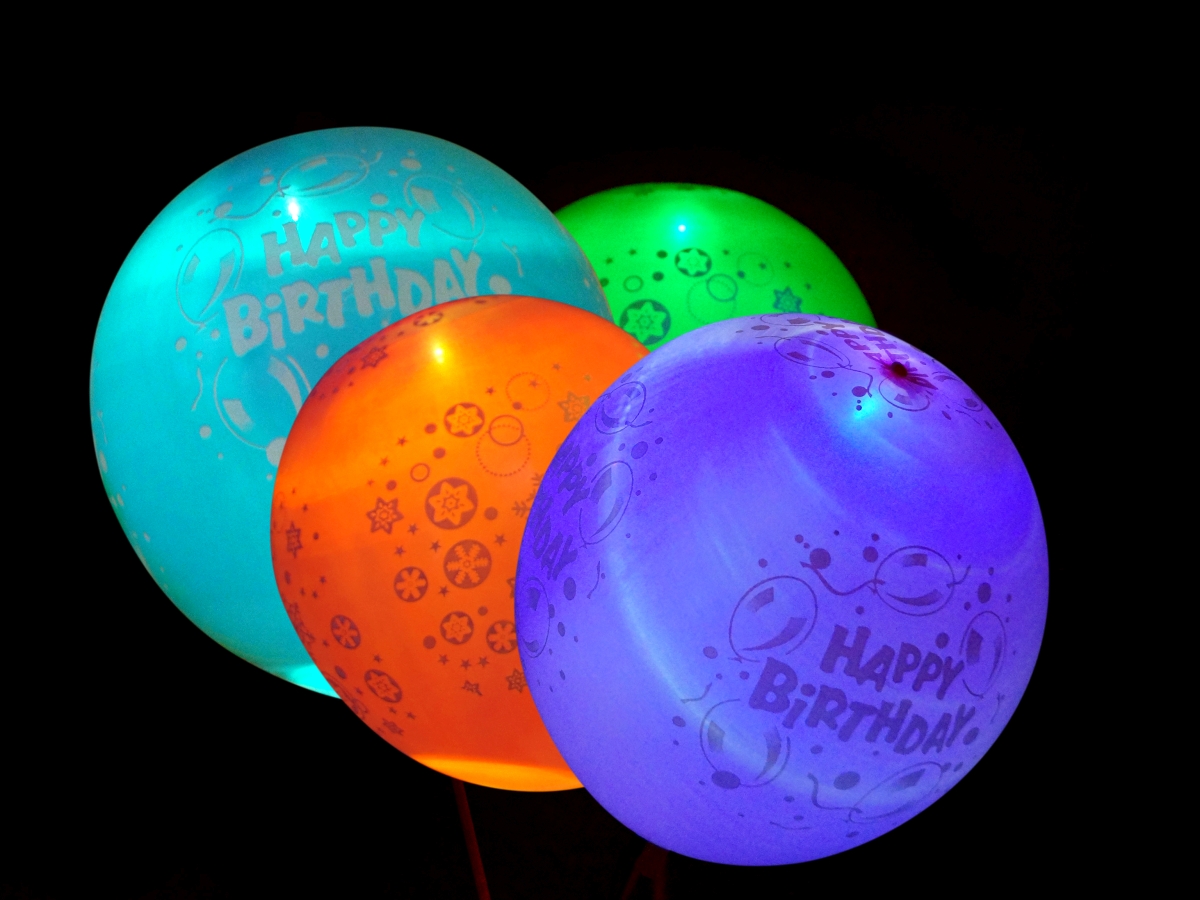 5 ks LED LIGHT balónky nafukovací svítící + PUMPIČKA ZDARMA