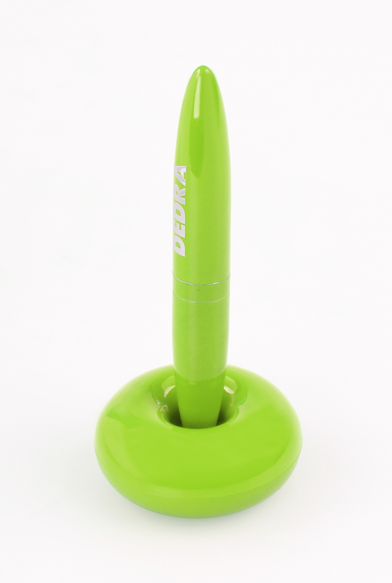DA13211-Levitujúce guličkové pero s magnet. stojanom jasne zelené