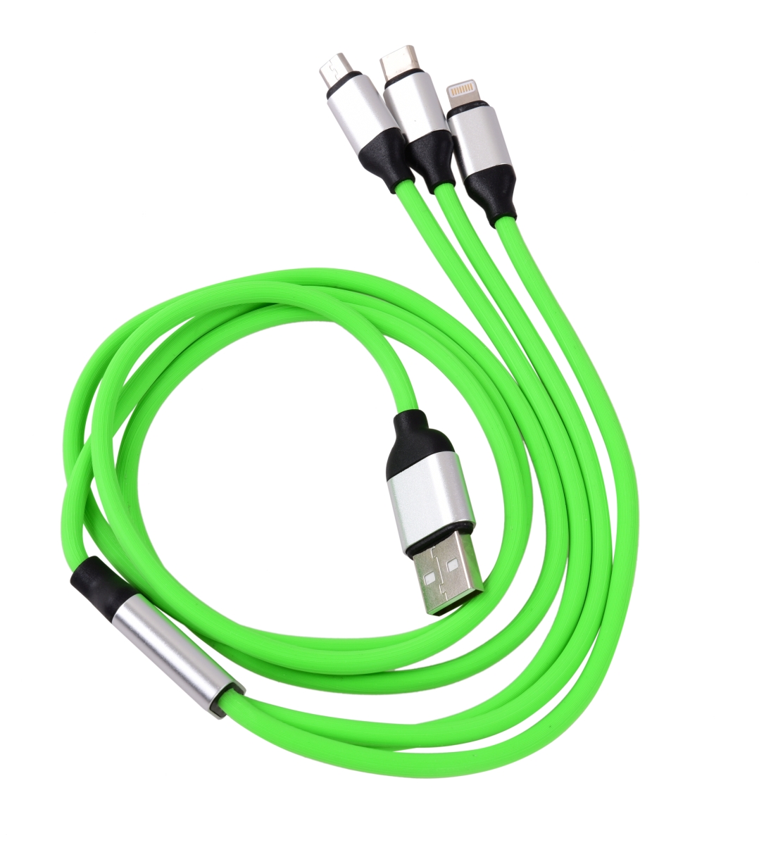 3in 1 USB kabel, se třemi koncovkami