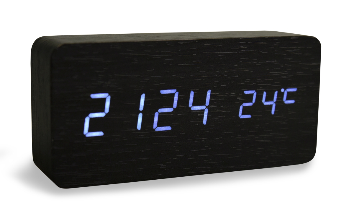 WOODOO CLOCK digitálne LED drevené hodiny