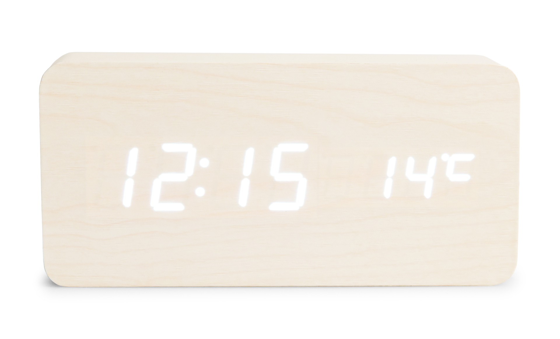WOODOO CLOCK digitálne LED drevené hodiny