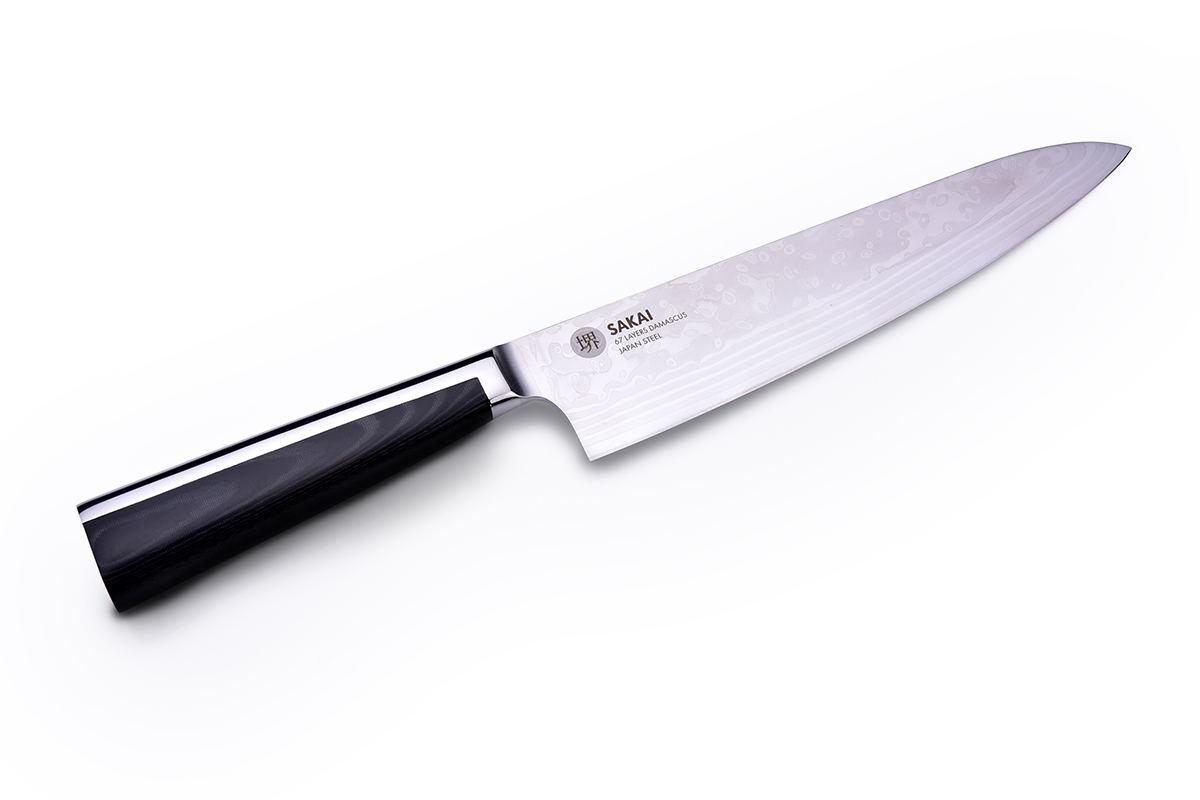 SAKAI 67 CHEF nůž Šéfkuchaře, z 67 vrstev damascénské oceli