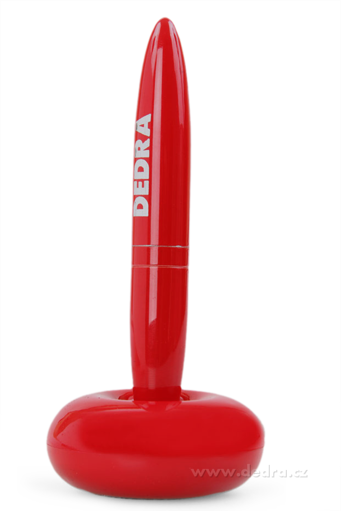 DA4295-Levitujúce guličkové pero s magnet. stojanom červené