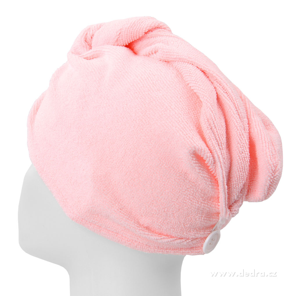 DA4677-2 ks turban na vysúšanie vlasov ružovo orgovánový