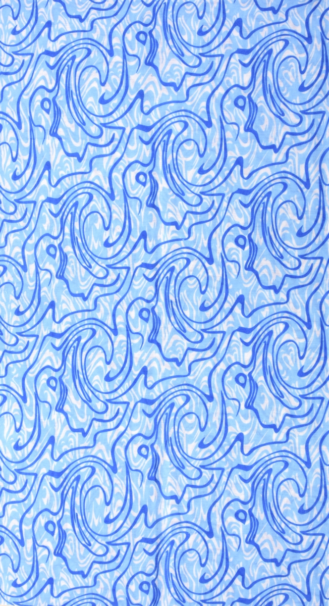 Multifunkční šátek, modré ornamenty
