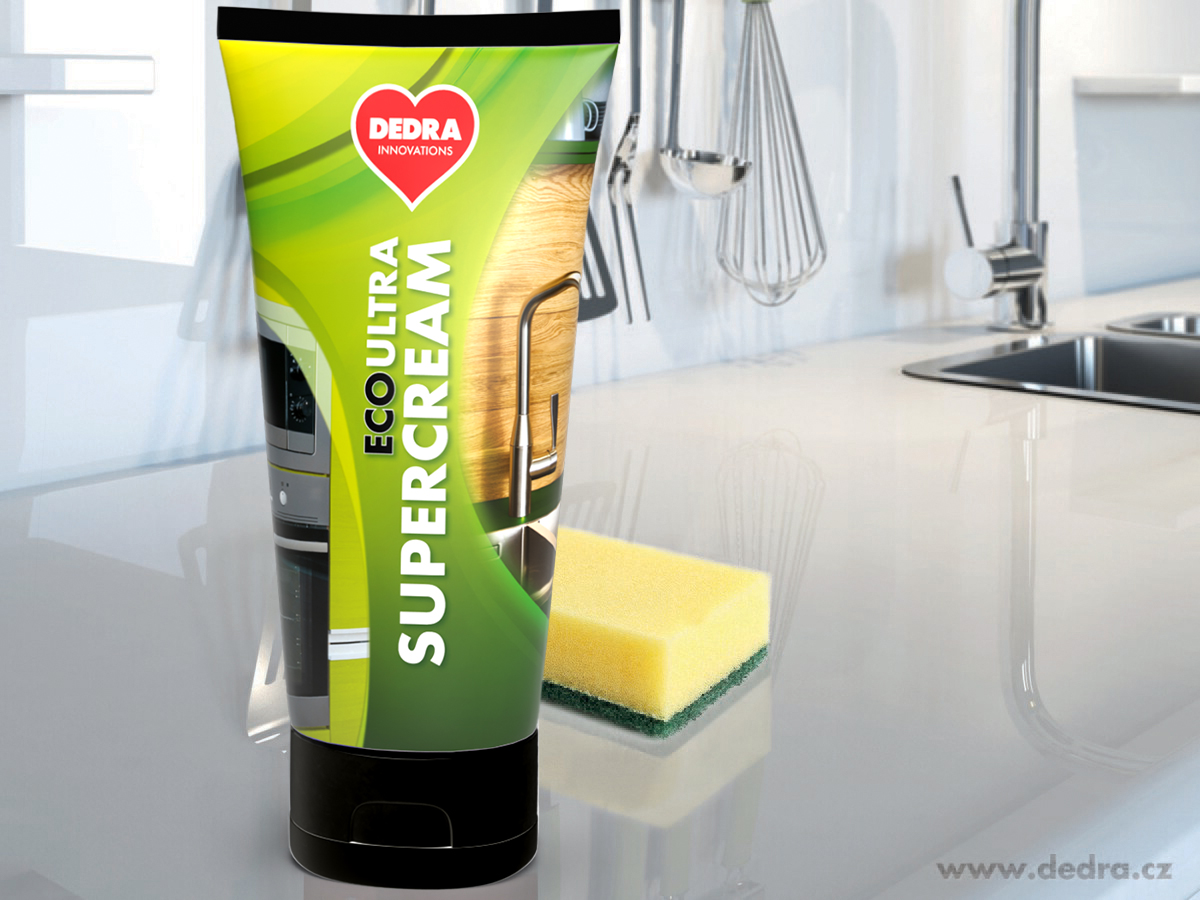 SUPERCREAM koncentrovaný čistiaci krém s abrazívnym účinkom na hladké povrchy