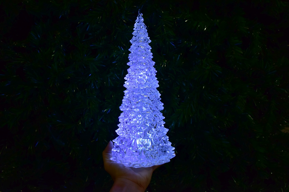 32 cm XL svítící LED vánoční stromek