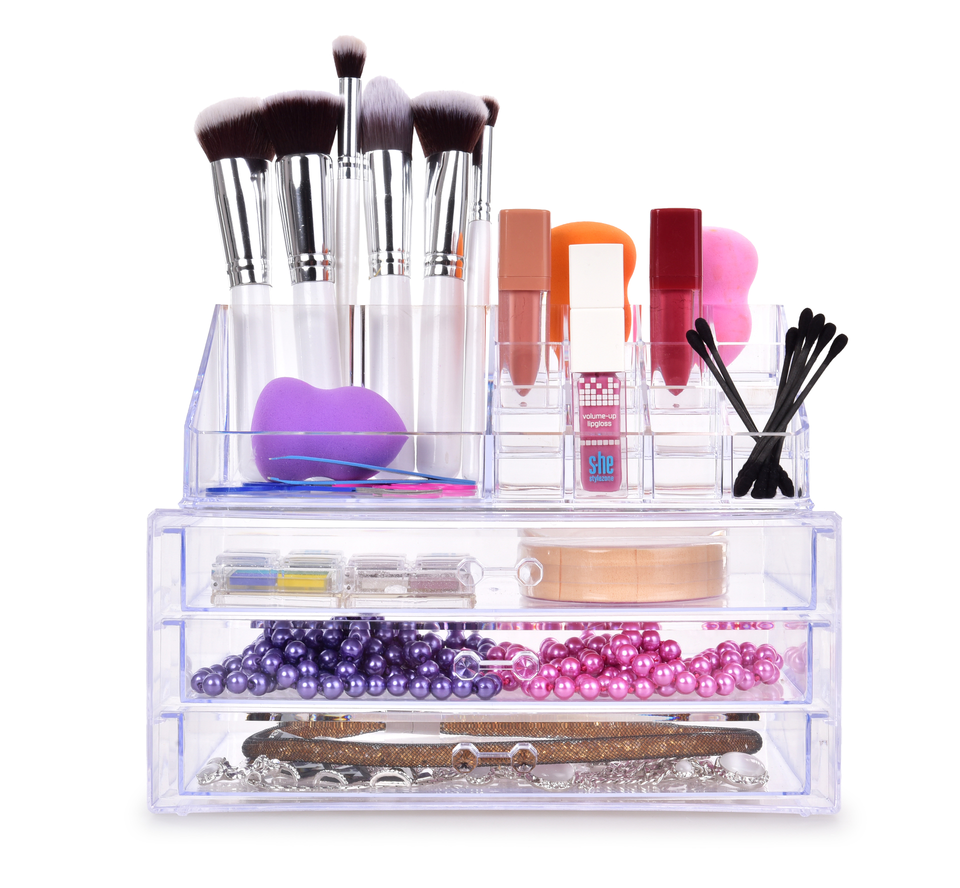 BEAUTY exkluzívny štvorposchodový kozmetický organizér