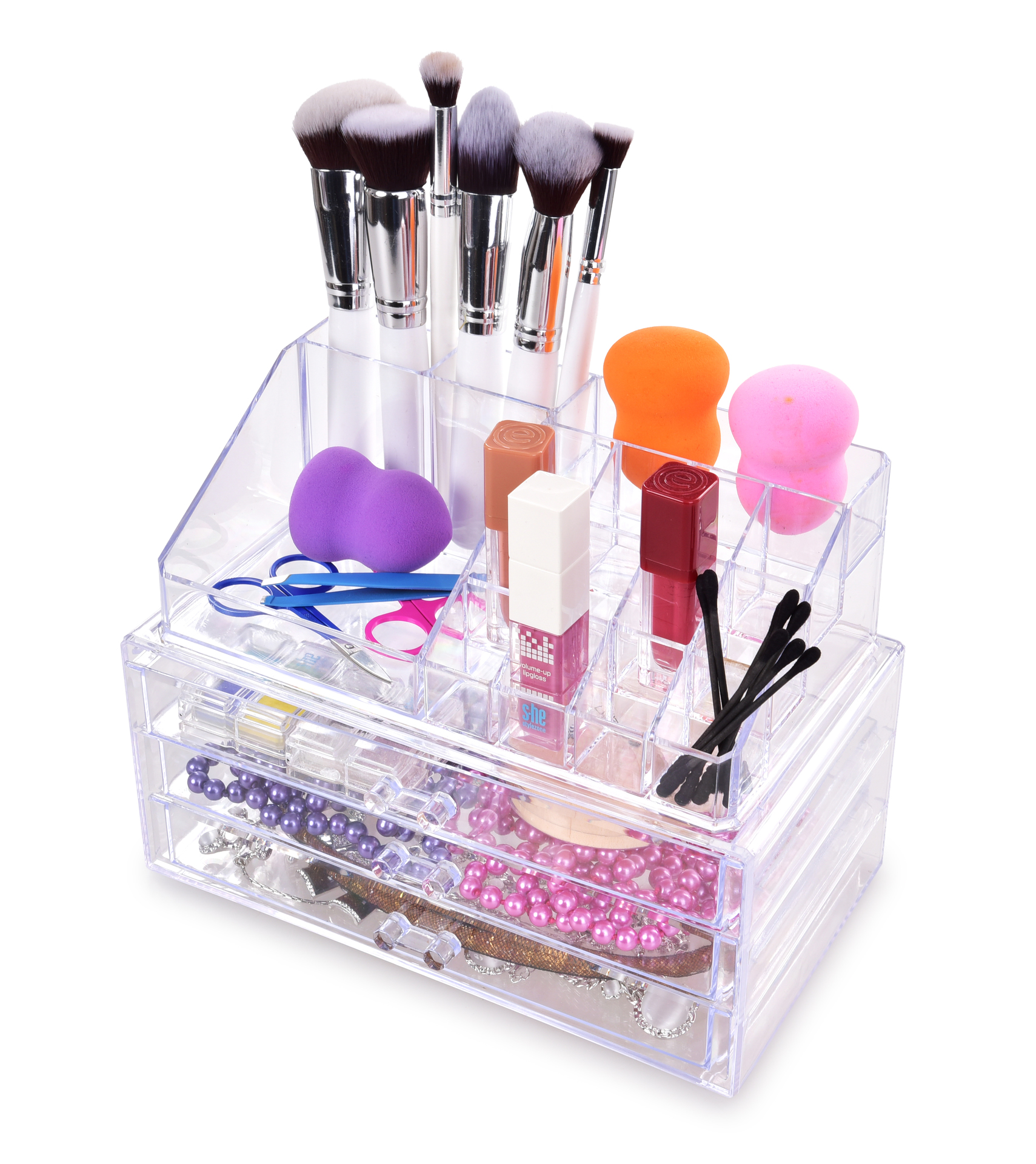 BEAUTY exkluzívny štvorposchodový kozmetický organizér