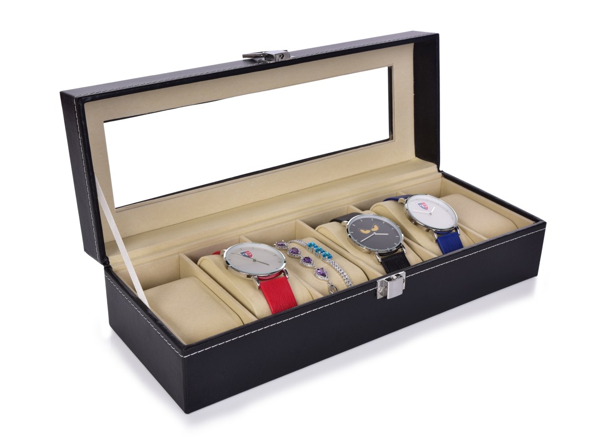 Luxusní kazeta na uložení hodinek i náramků