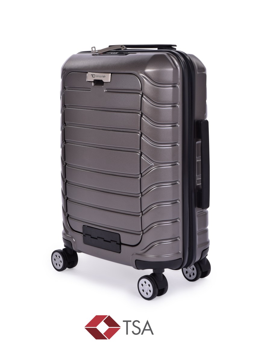 Multifunkční výklopný kabinový kufr PILOT FC METROPOLAIR, TSA zámek, platinum