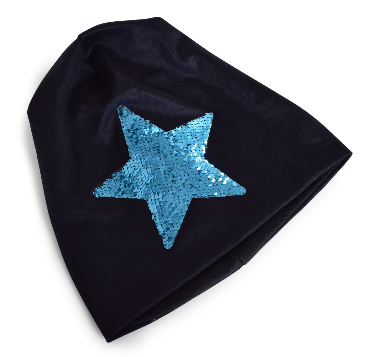 STAR 2v1 čepice s dvoubarevnou pajetkovou hvězdou