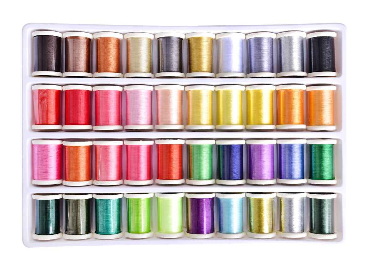 40 szt. zestaw kolorowych nici do rêcznego i maszynowego szycia oraz haftowania 40 x 280 m