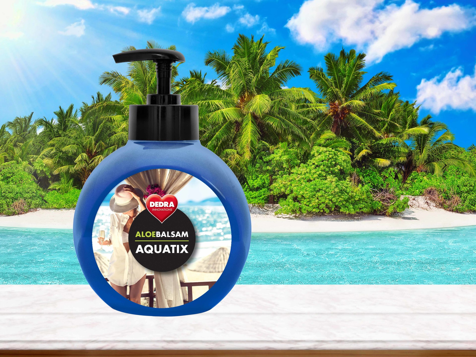 ALOEBALSAM AQUATIX paradise, koncentrát na ruční mytí nádobí s pumpičkou