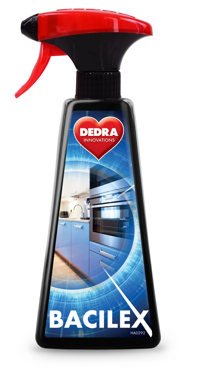 Higieniczny środek czyszczący do powierzchni gładkich z wysoką zawartością alkoholu 70% BACILEX polar breeze, 500 ml