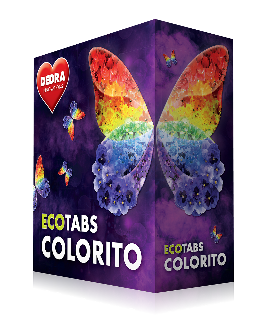 Pracie tablety na farebné prádlo ECOTABS COLORITO