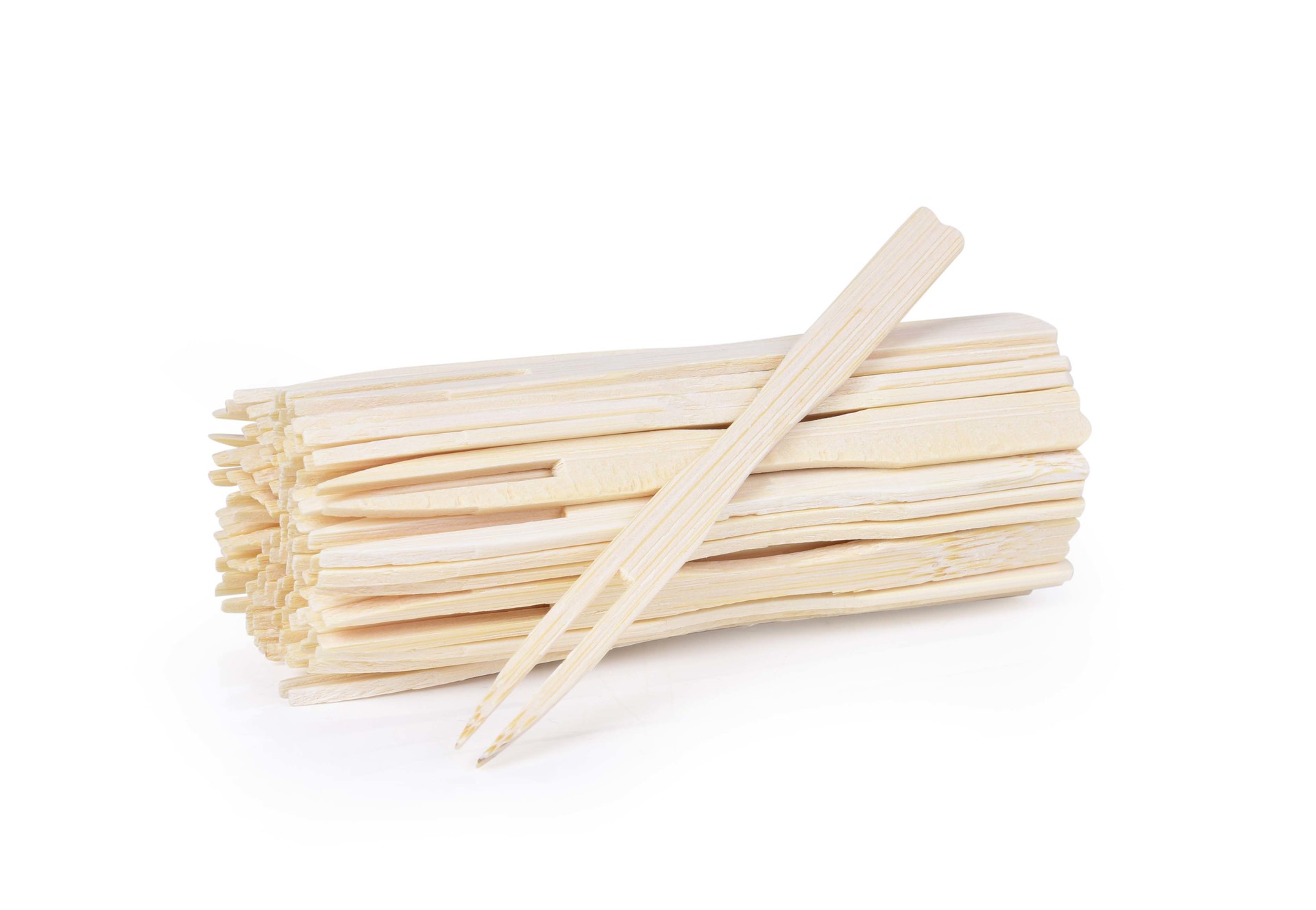 70 ks bambusová napichovátka na chuťovky, GoEco®, kompostovatelná