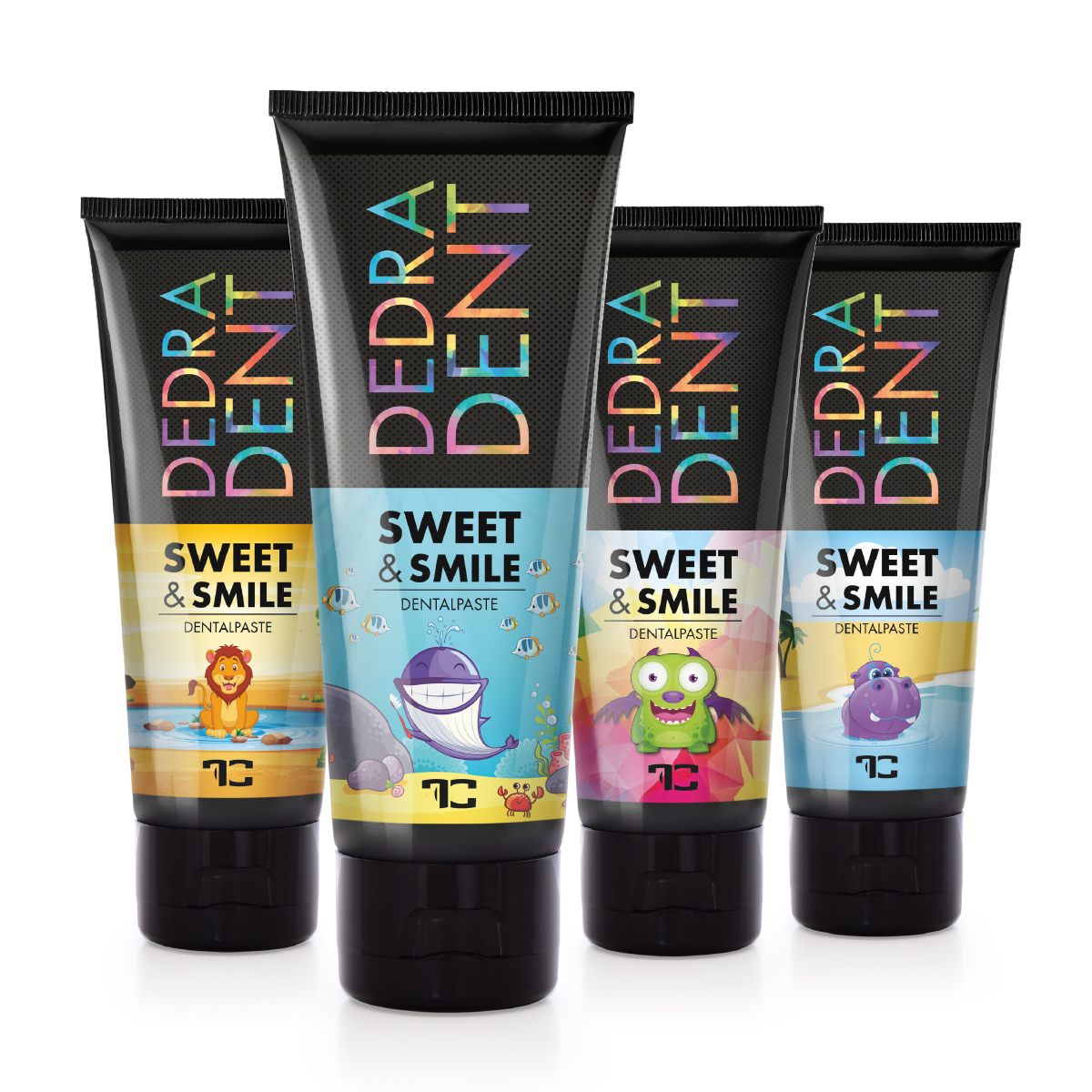 Levně Přírodní dětská zubní pasta SWEET & SMILE se žvýkačkovou příchutí | ochrana mléčných zubů | DEDRA DENT 1 kus, 50 ml
