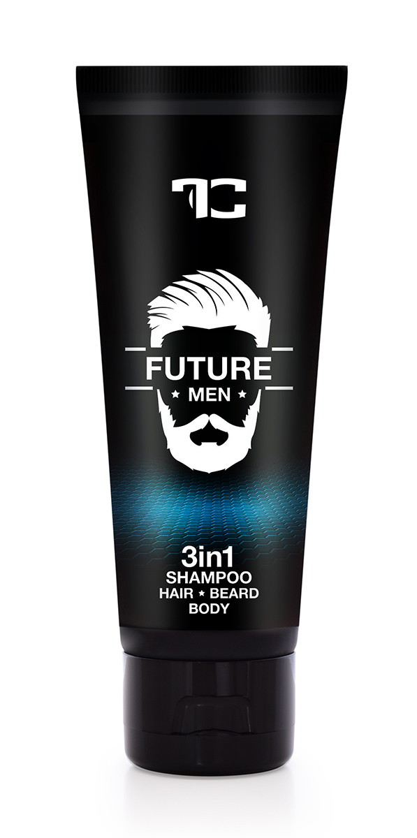 Šampon pro muže 3 v 1 na vlasy, tělo a vousy FUTURE MEN® PLATINUM 250 ml
