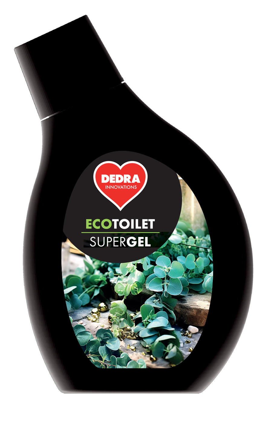 Levně SUPERGEL WC | hustý gel na WC, bidety & pisoáry | vůně EUCALYPTUS | ECOTOILET | 500 ml