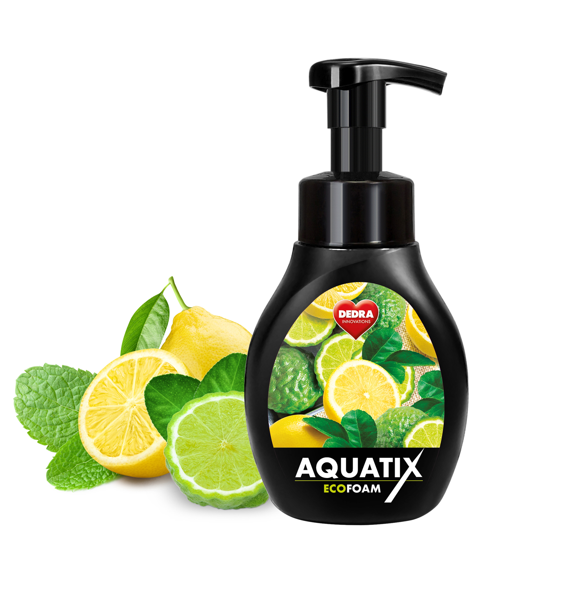 Aktivní EKO pěna na ruční mytí nádobí AQUATIX® bergamot & lemon