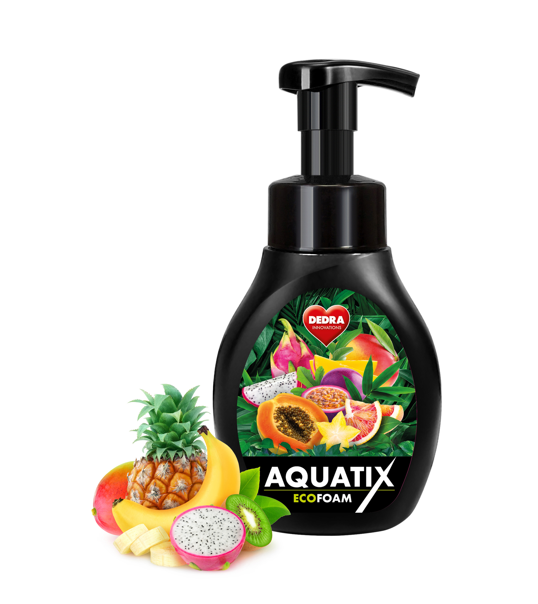 AQUATIX aktívna pena na ručné umývanie riadu OVOCNÉ SMOOTHIE