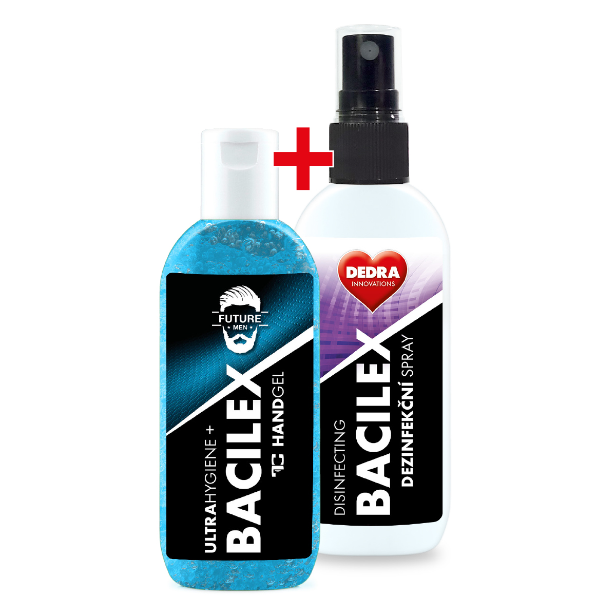 1+1 ZDARMA sada BACILEX® gel na ruce + SPRAY 100 ml