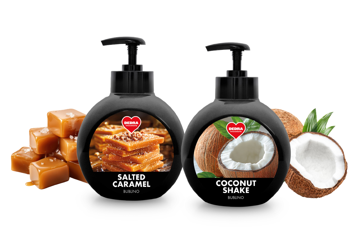 2× BUBLINO | naturalne łagodne mydło nawilżające z gliceryną & aloe vera | SALTED CARAMEL + COCONUT SHAKE