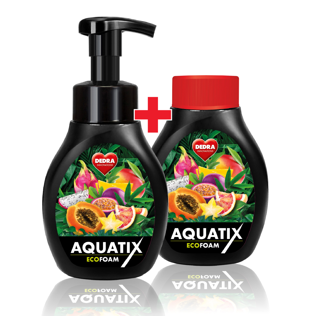 Levně 2× AQUATIX | Aktivní pěna na nádobí | OVOCNÉ SMOOTHIE | 2× 300 ml